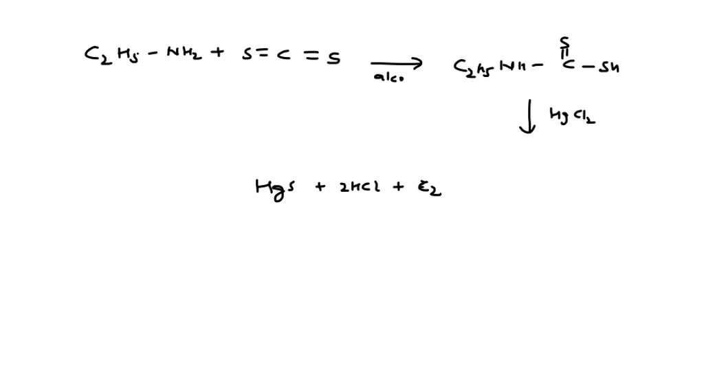SOLVED:When primary amine is heated with CS2 in the presence of excess ...