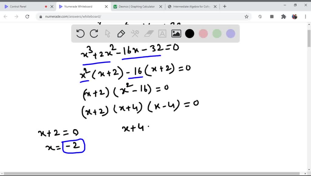 Solved:use Factoring To Solve Each Polynomial Equation. Check By 