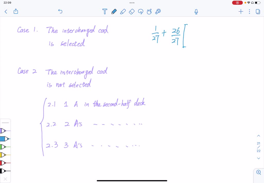 SOLVED A deck of cards is shuffled and then divided into two halves of