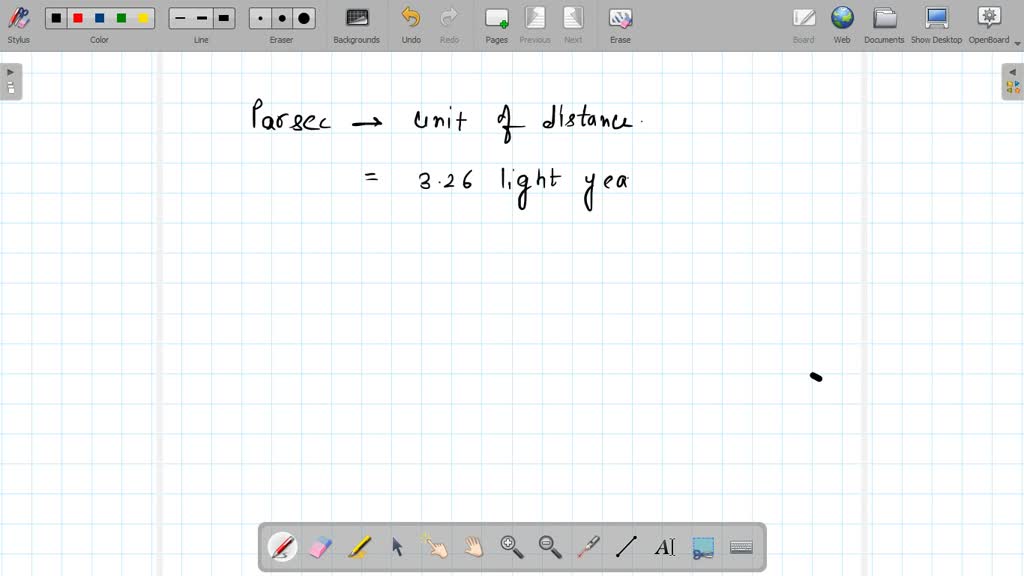 SOLVED:Parsec is the unit of (A) Time (B) Distance (C) Frequency (D ...