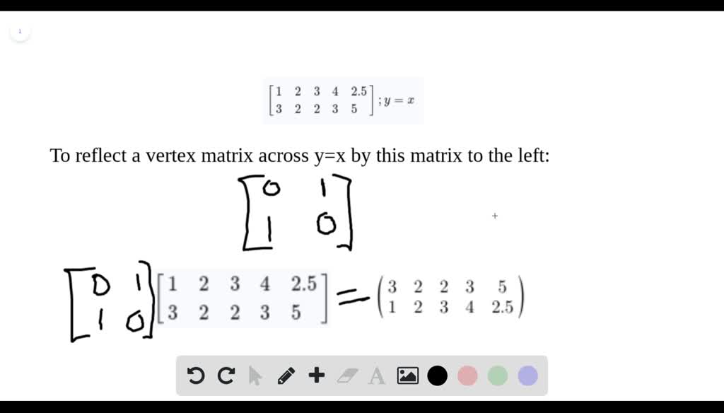 Solved Find The Transformation For The Following Reflection R Line Al Line Segment 5 Points Your Anawer