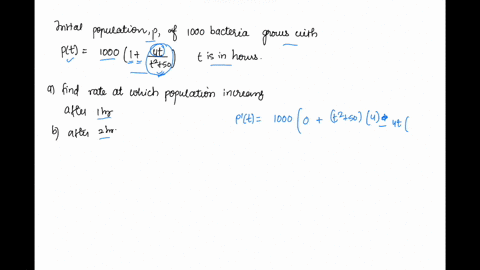 an-initial-population-p-of-1000-bacteria-grows-in-number-according-to-the-equation-pt1000left1frac4-