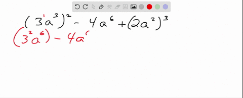 simplify-left3-a3right2-4-a6left2-a2right3