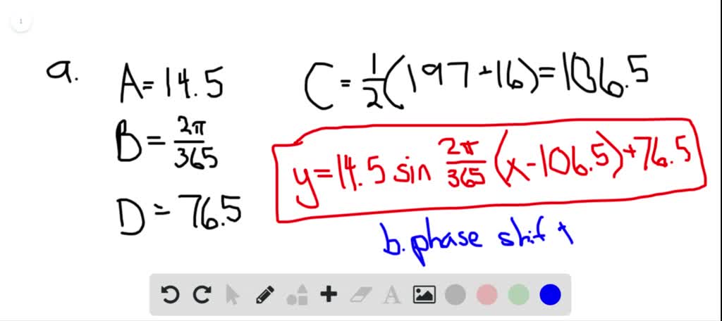 SOLVED:a critical thinking Use a sine function to model the normal ...