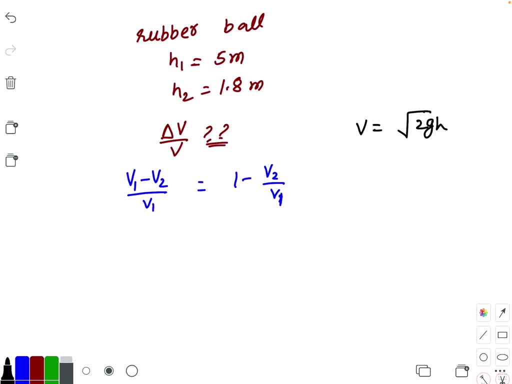 solved-a-rubber-ball-is-dropped-from-a-height-of-5-m-on-a-plane-where