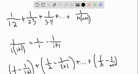 find-a-nice-formula-for-the-sum-frac11-cdot-2frac12-cdot-3frac13-cdot-4dotsfrac1nn1-hintfrac1ii1frac