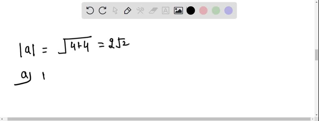 SOLVED:Find a unit vector (a) in the same direction as 𝐚, and (b) in ...