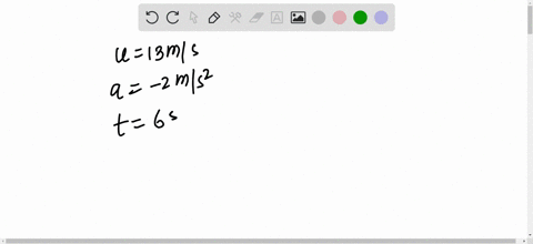 an-object-moving-at-13-mathrmm-mathrms-slows-uniformly-at-the-rate-of-20-mathrmm-mathrms-each-second