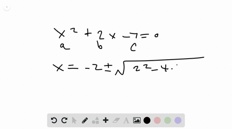 use-the-quadratic-formula-to-solve-each-equation-if-necessary-round-to-the-nearest-hundredth-x22-x-7