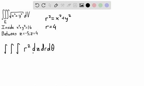 use-cylindrical-coordinates-beginarrayltext-evaluate-iint_e-sqrtx2y2-d-v-text-where-e-text-is-the-re