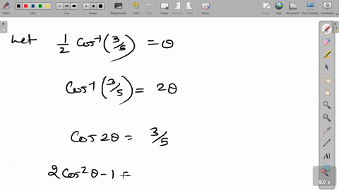 find-the-value-of-cos-leftfrac12-cos-1leftfrac35rightright
