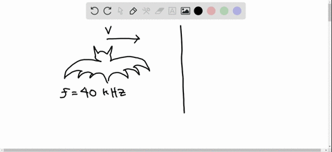 Solved A Bat Flying In A Cave Emits A Sound And Receives Its Echo 0 1 S Later Show That Its Distance From The Cave Wal