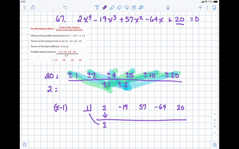 solve-each-equation-in-the-real-number-system-2-x4-19-x357-x2-64-x20