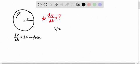 in-exercises-5-8-assume-that-the-radius-r-of-a-sphere-is-expanding-at-a-rate-of-30-mathrmcm-mathrm-4
