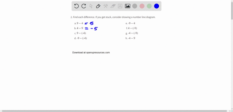find-each-difference-if-you-get-stuck-consider-drawing-a-number-line-diagram-a-9-4-e-9-4-b-4-9-f-4-9