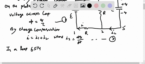 let-at-any-moment-of-time-charge-on-the-plates-be-q-and-q-respectively-then-voltage-across-the-capac
