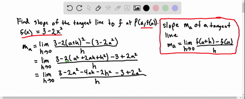 a-use-definition-31-to-find-the-slope-of-the-tangent-line-to-the-graph-of-f-at-pa-fa-b-find-an-equat