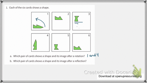 SOLVED:Each of the six cards shows a shape. a. Which pair of cards ...