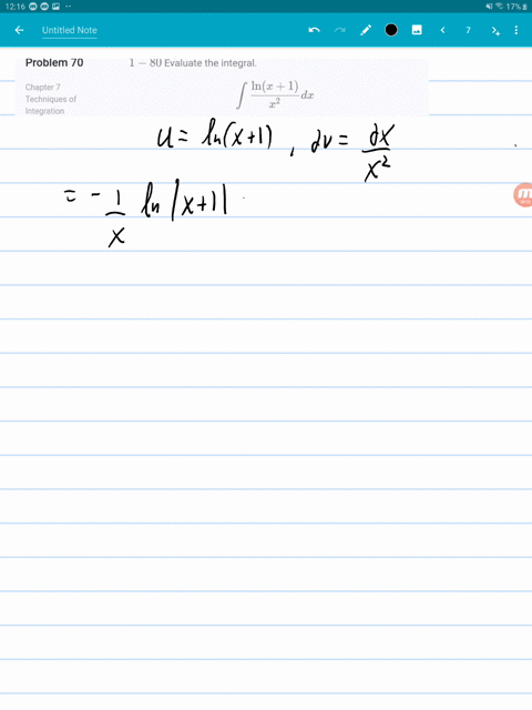 1-80-evaluate-the-integral-int-fracln-x1x2-d-x
