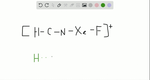 the-cation-mathrmh-mathrmc-mathrmn-mathrmxe-mathrmf-is-entirely-linear-draw-an-electron-dot-structur