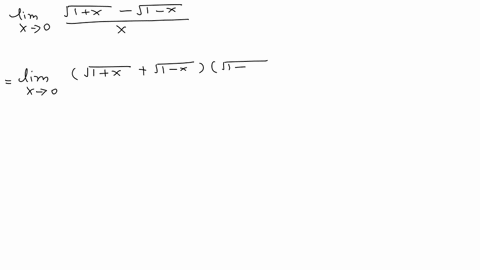 lim-_x-rightarrow-0-fracsqrt1x-sqrt1-xx-text-ans-1