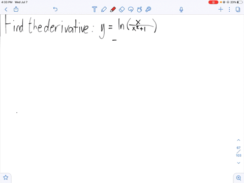 find-the-derivative-of-the-function-fxln-leftfracxx21right