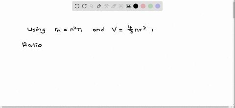 what-is-the-ratio-of-the-volumes-of-the-hydrogen-atom-in-the-n1-state-compared-with-those-in-the-n2-