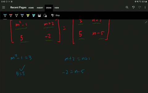 find-m-and-n-if-leftbeginarrayccm2-1-m2-5-2endarrayrightleftbeginarraycc3-n1-5-n-5endarrayright