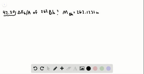 what-is-the-binding-energy-per-nucleon-of-262-mathrmbh-the-mass-of-the-atom-is-2621231-mathrmu