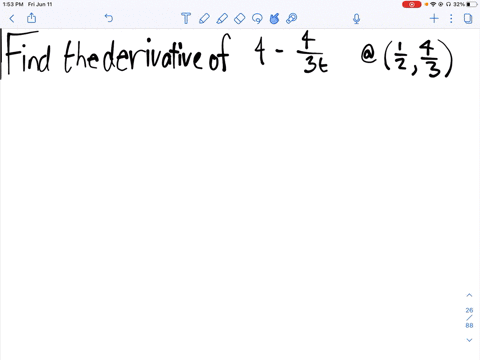 find-the-value-of-the-derivative-of-the-function-at-the-given-point-ft4-frac43-t-quadleftfrac12-frac