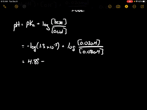 calculate-the-ph-after-0020-mole-of-naoh-is-added-to-100-mathrml-of-each-of-the-four-solutions-in-ex