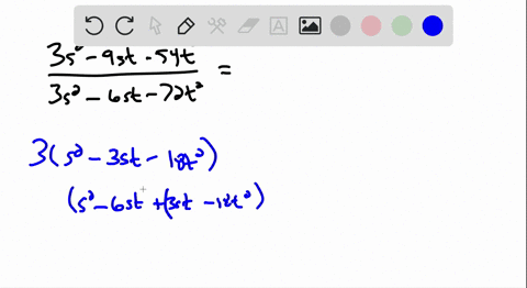write-each-rational-expression-in-lowest-terms-frac3-s2-9-s-t-54-t23-s2-6-s-t-72-t2