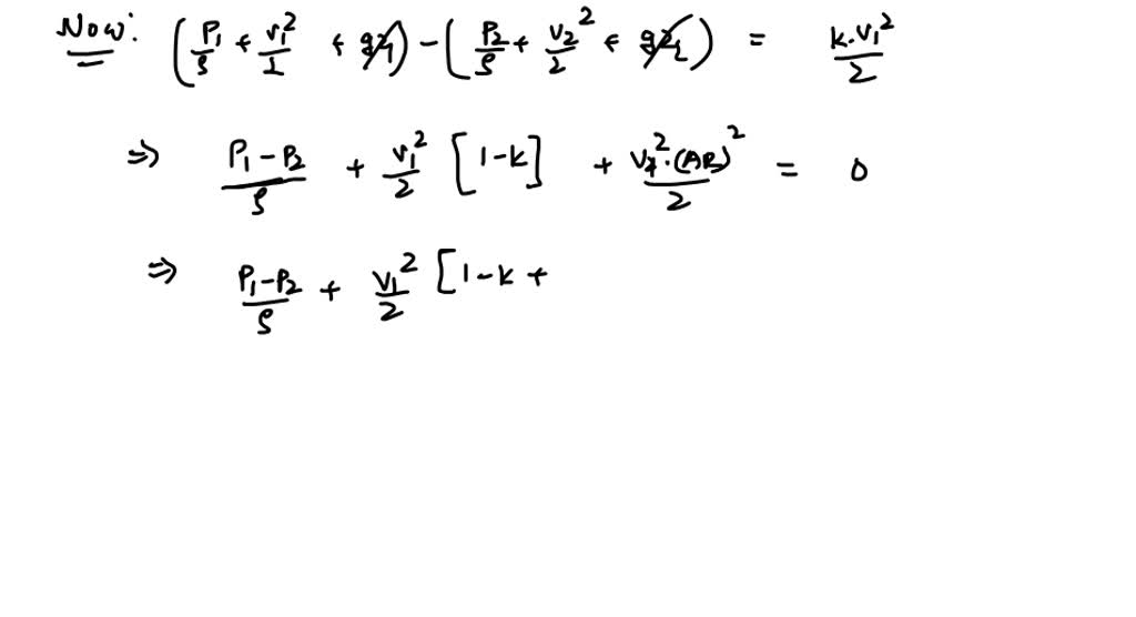 Air at standard conditions flows through a sudden expansion in a