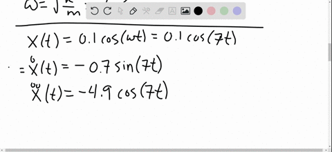 the-cylinder-of-the-system-of-prob-8-5-is-displaced-100-mathrmmm-downward-from-its-equilibrium-posit