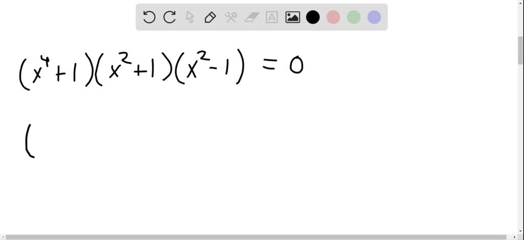 Factor the expression on the left side of each equation as much as ...