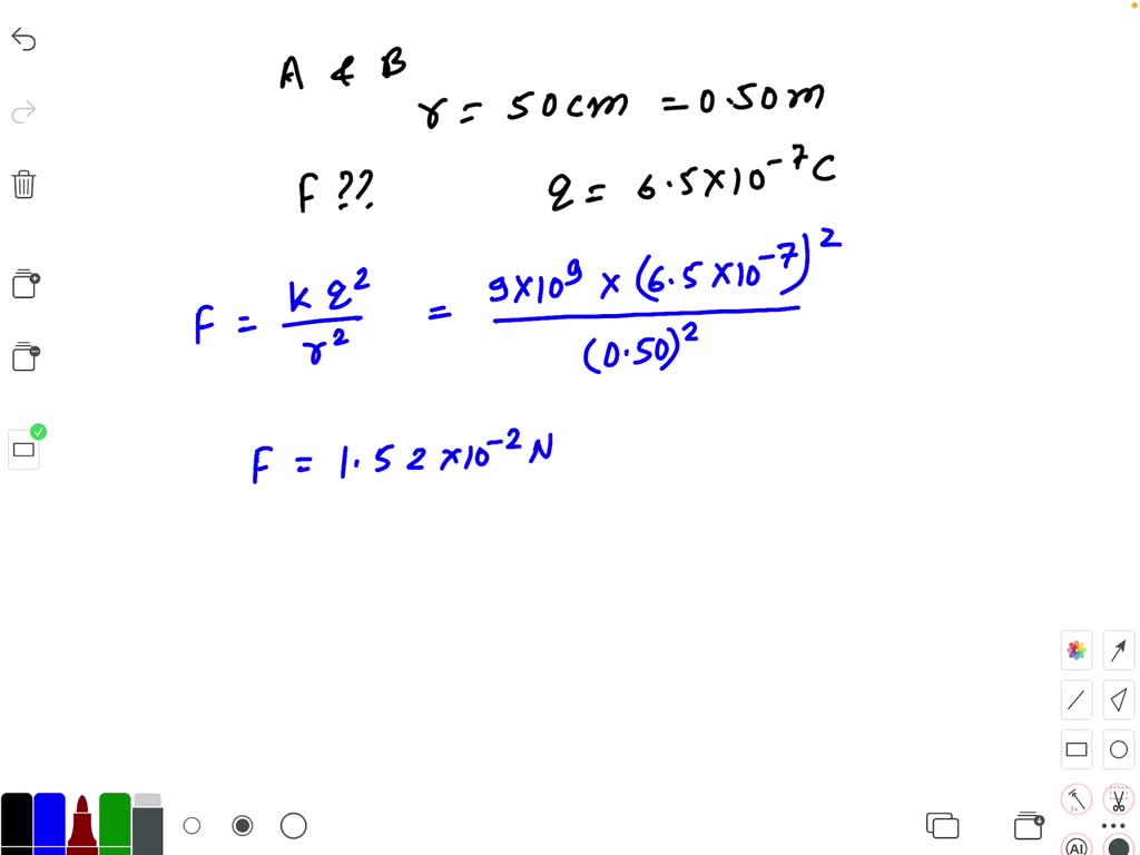 SOLVED: Two Insulated Charged Copper Spheres A And B Have Their Centres ...