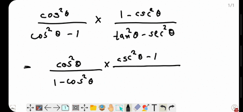 simplify-fraccos-2-thetacos-2-theta-1-cdot-frac1-csc-2-thetatan-2-theta-sec-2-theta