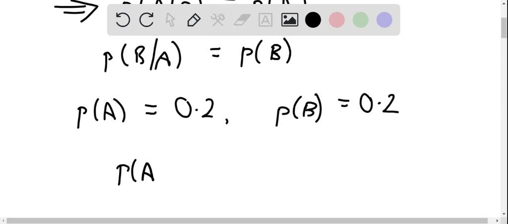 SOLVED:Compute the indicated quantity. P(A)=.2, P(B)=.2 . A and B are ...