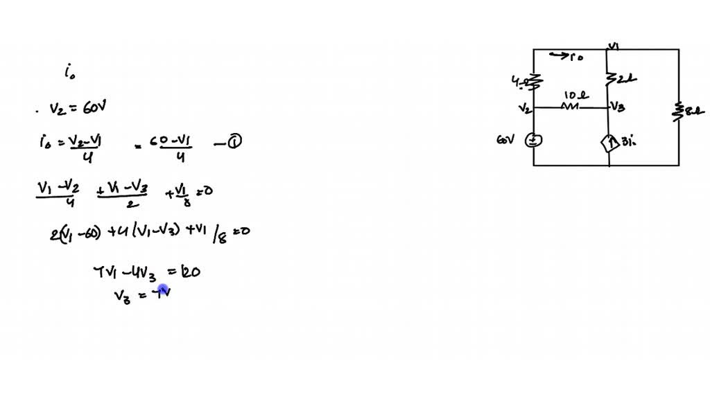 SOLVED:For the circuit shown in Figure 7.54 , use nodal analysis to ...