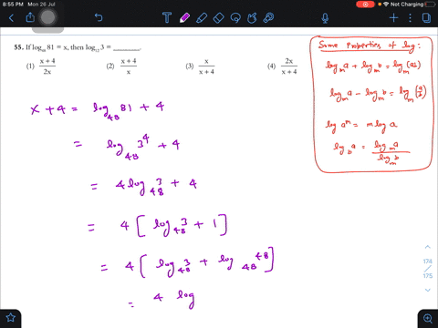 if-log-_48-81mathrmx-then-log-_12-3-1-fracx42-x-2-fracx4x-3-fracmathrmxmathrmx4-4-frac2-mathrmxmathr