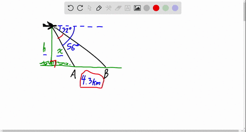 a-pilot-is-flying-over-a-straight-highway-he-determines-the-angles-of-depression-to-two-mileposts--5