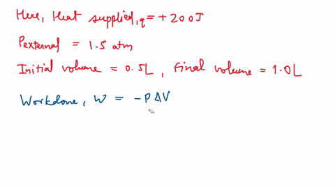 a-gas-absorbs-200-mathrmj-of-heat-and-expands-against-the-external-pressure-of-15-mathrmatm-from-a-v