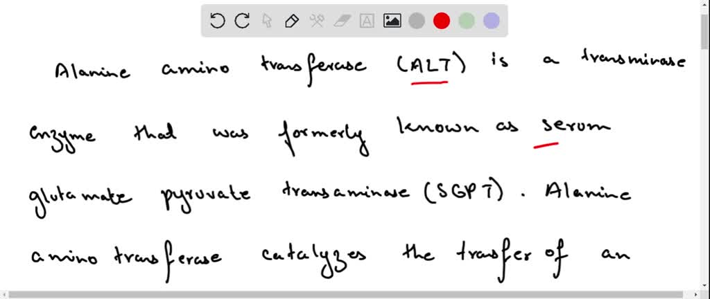 SOLVED:The enzyme formerly known as GPT (glutamatepyruvate transaminase ...