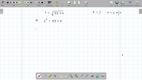a-particle-moving-along-a-straight-line-has-a-velocity-v-mathrmm-mathrms-when-it-cleared-x-mathrmm-t