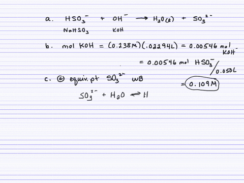 a-500-mathrmml-sample-of-mathrmnahso_3-is-titrated-with-2294-mathrmml-of-0238-mathrmm-mathrmkoh-a--2