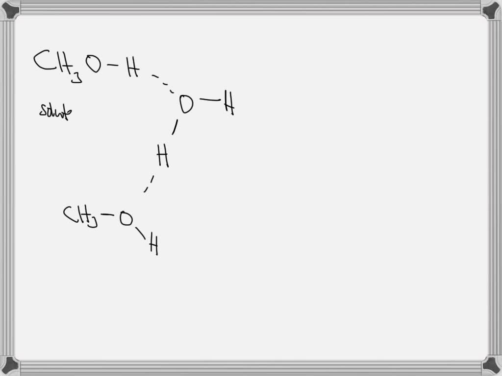 Draw a molecular picture illustrating the hydrogen bonds that form ...