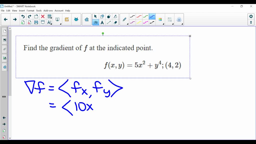SOLVED: Determine from 1st principle the gradient of the graph F= 10y² ...