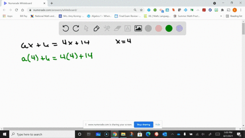 find-the-value-of-a-so-that-the-equation-has-the-given-solution-set-a-x64-x14-quad4
