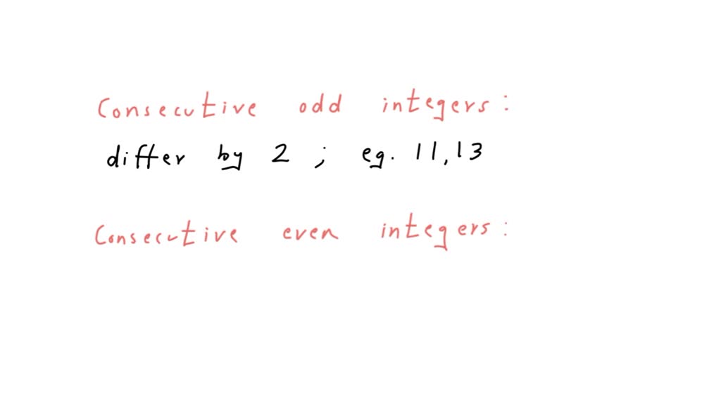 Solvedthe Difference Of Any Two Odd Integers Is Even 7570