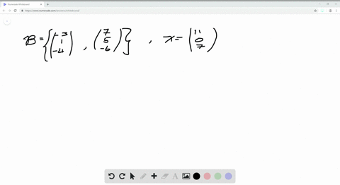 in-exercises-3-6-the-vector-mathbfx-is-in-a-subspace-h-with-a-basis-mathcalbleftmathbfb_1-mathbfb_-4